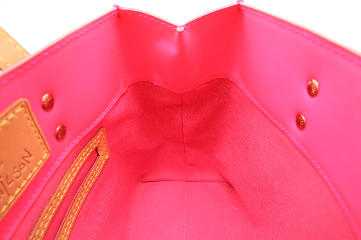 Louis Vuitton x Robert Wilson Reade PM in Pink & Orange Vernis Leather