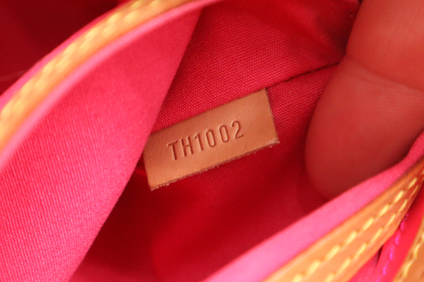 Louis Vuitton x Robert Wilson Reade PM in Pink & Orange Vernis Leather