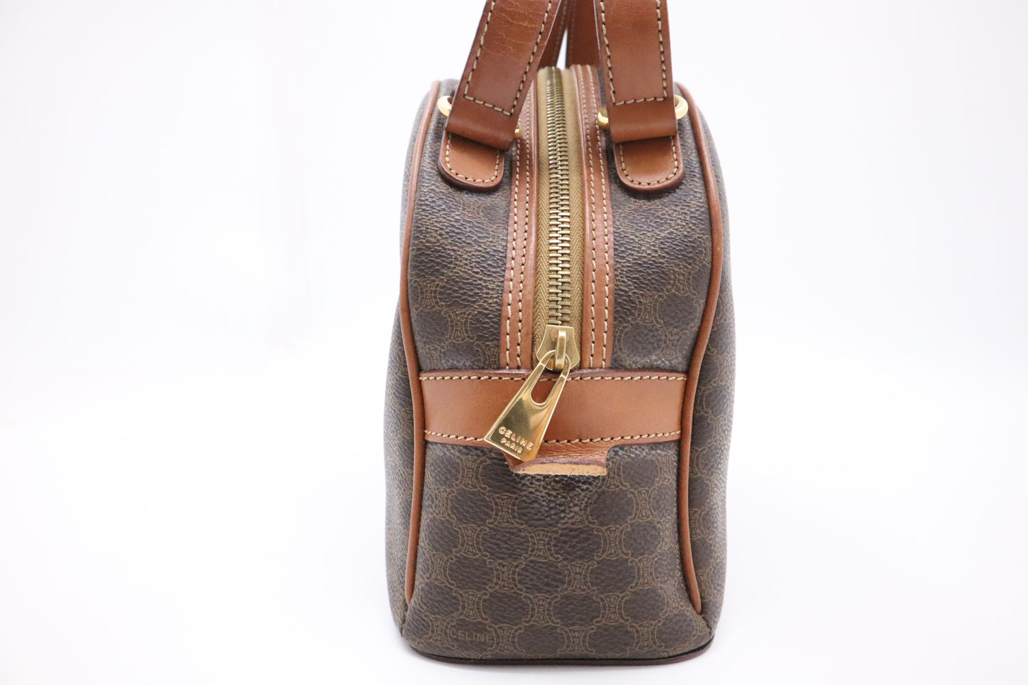 Celine Hand Bag in Macadam Canvas