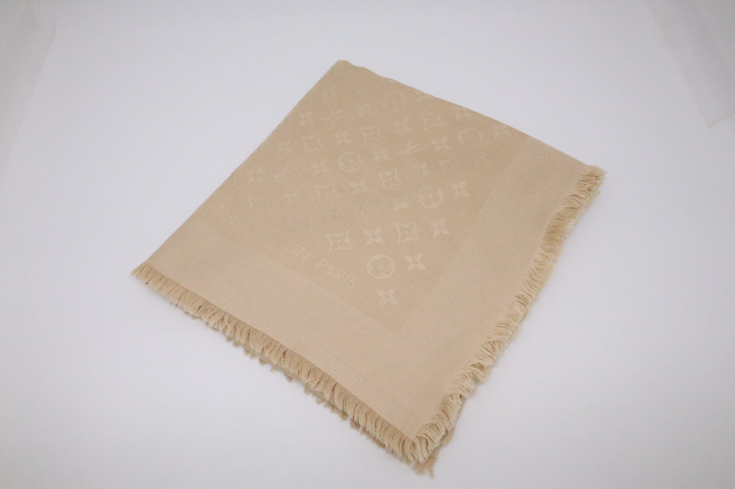 Louis Vuitton Scarf in Beige Monogram