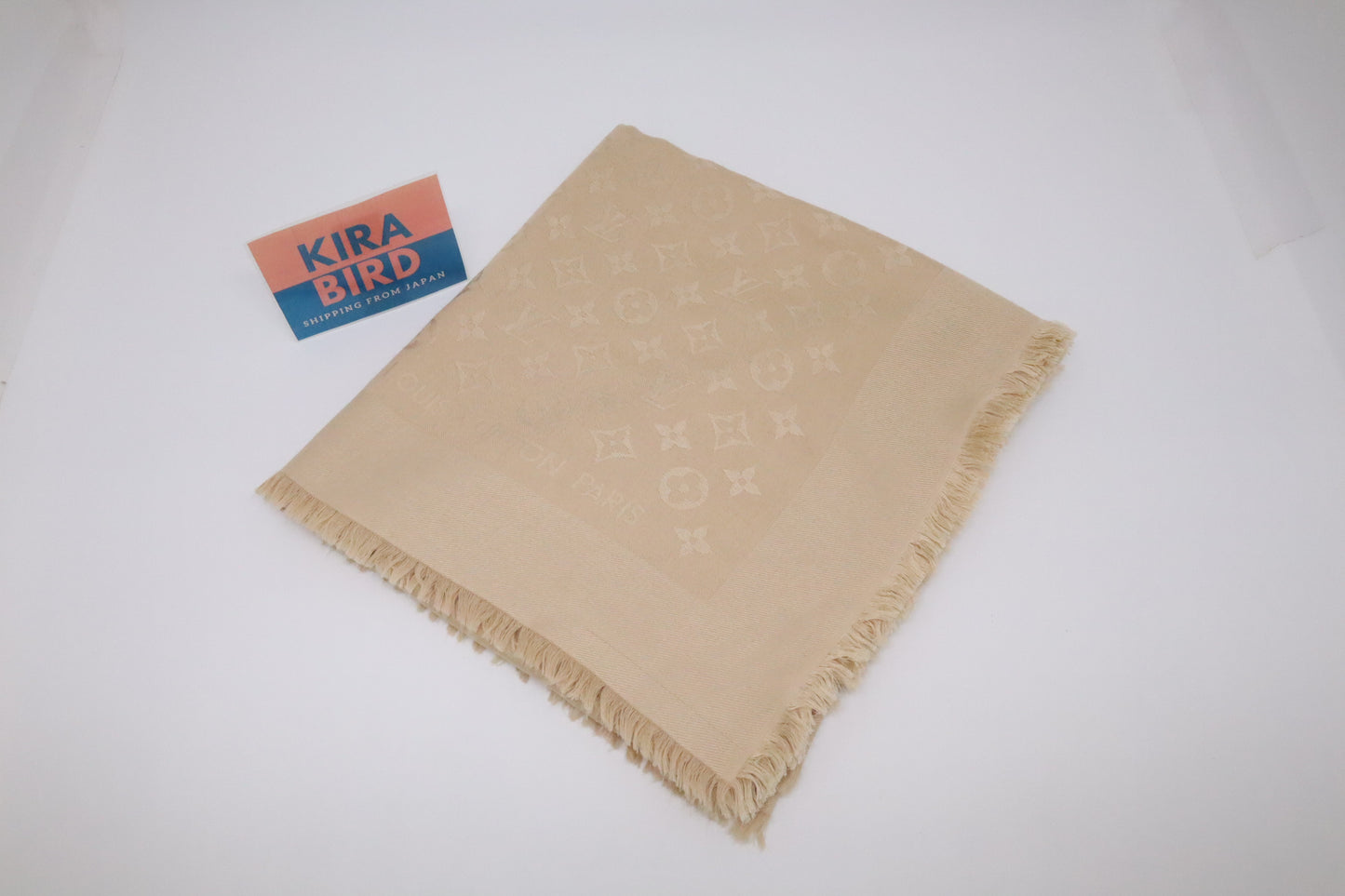 Louis Vuitton Scarf in Beige Monogram