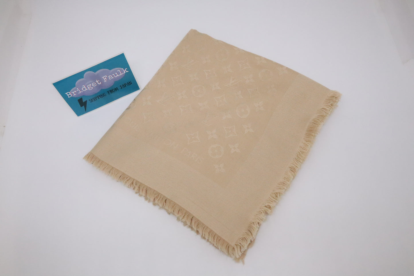 Louis Vuitton Scarf in Beige Monogram
