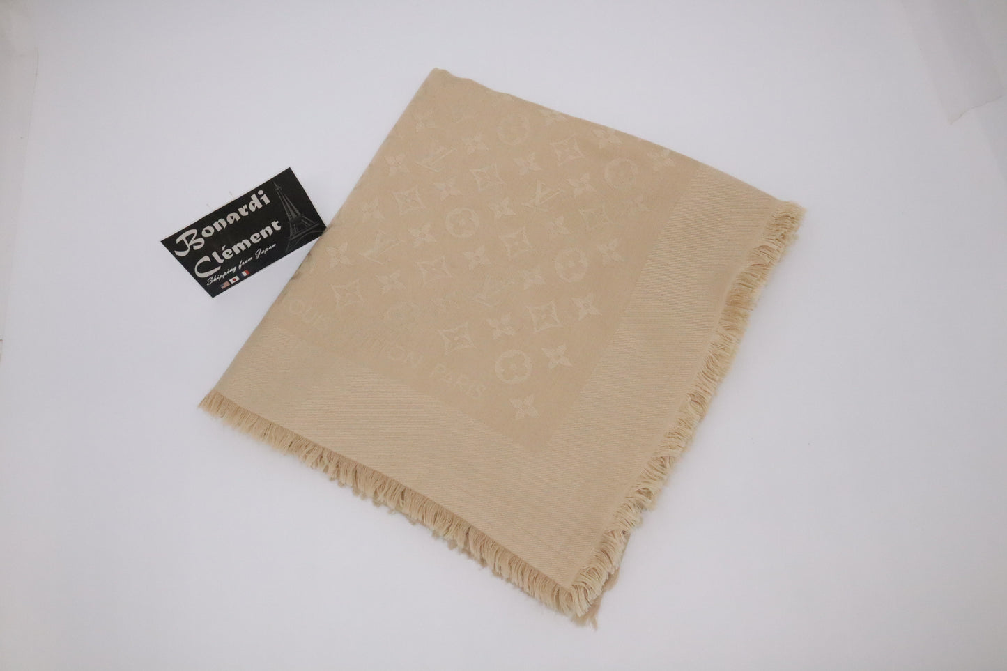 Louis Vuitton Scarf in Beige Monogram