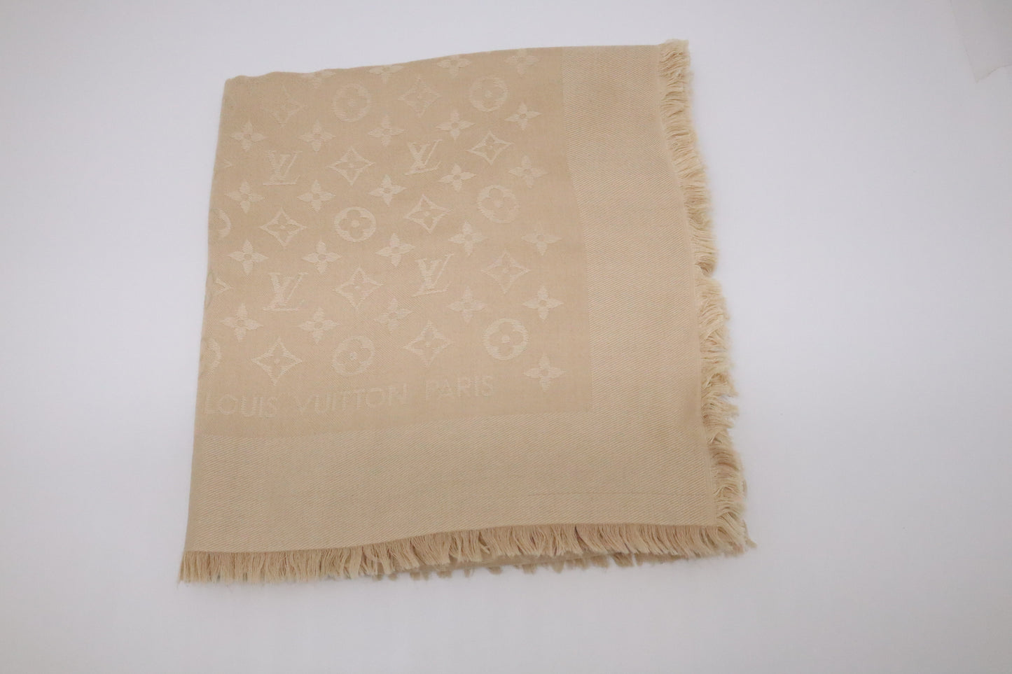 Louis Vuitton Scarf in Beige Monogram