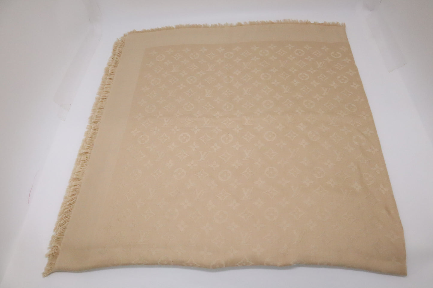 Louis Vuitton Scarf in Beige Monogram