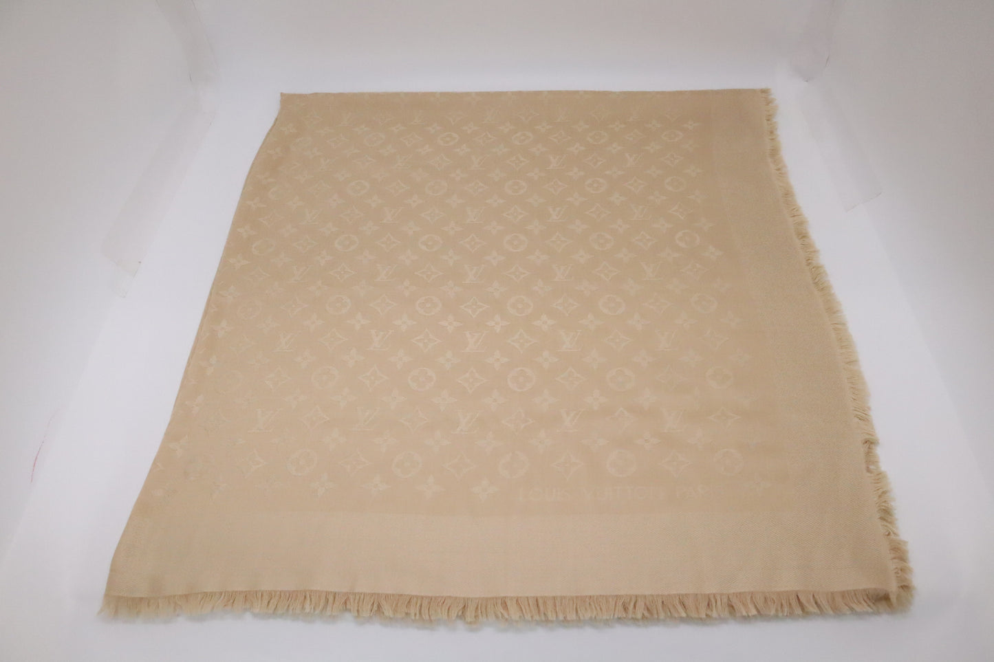 Louis Vuitton Scarf in Beige Monogram