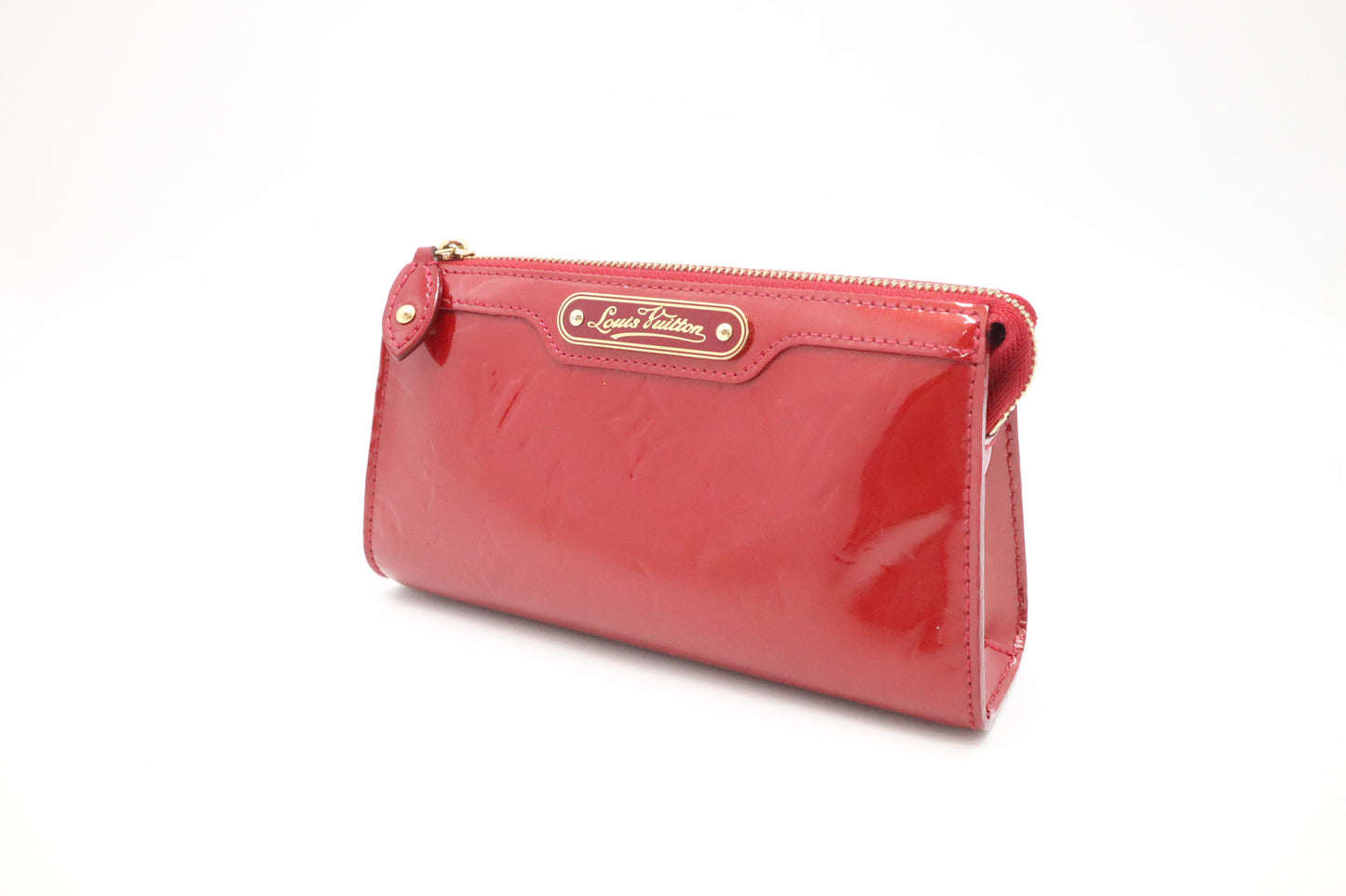 Louis Vuitton Trousee Cosmetics Pouch in Pomme D`Amour Vernis Leather