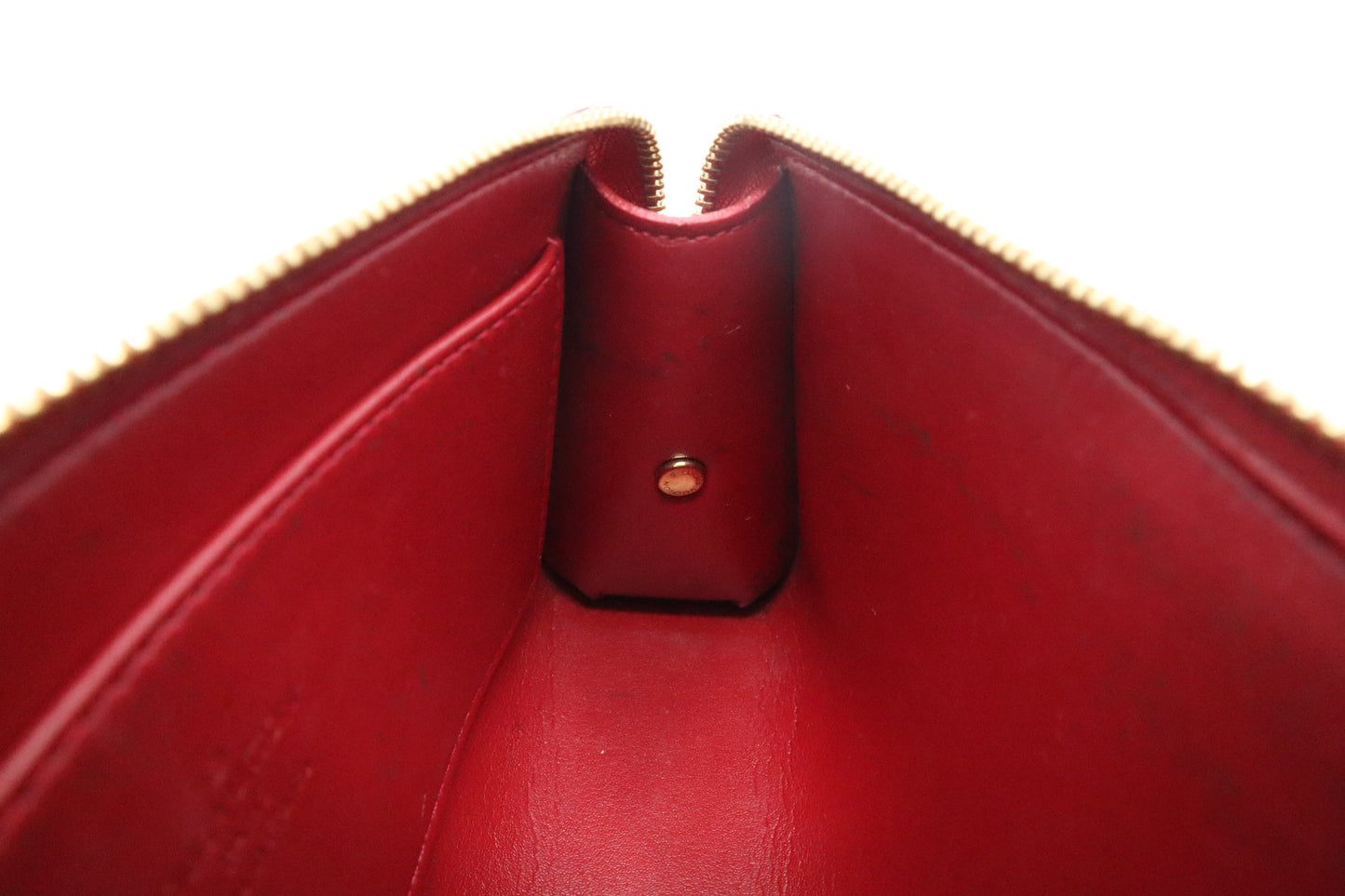 Louis Vuitton Trousee Cosmetics Pouch in Pomme D`Amour Vernis Leather