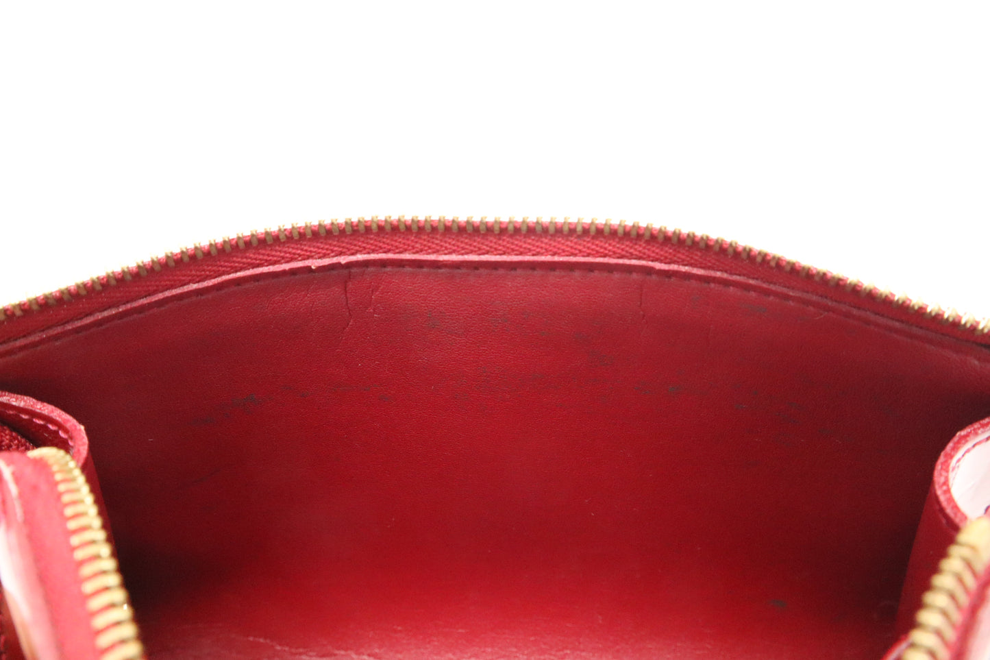 Louis Vuitton Trousee Cosmetics Pouch in Pomme D`Amour Vernis Leather