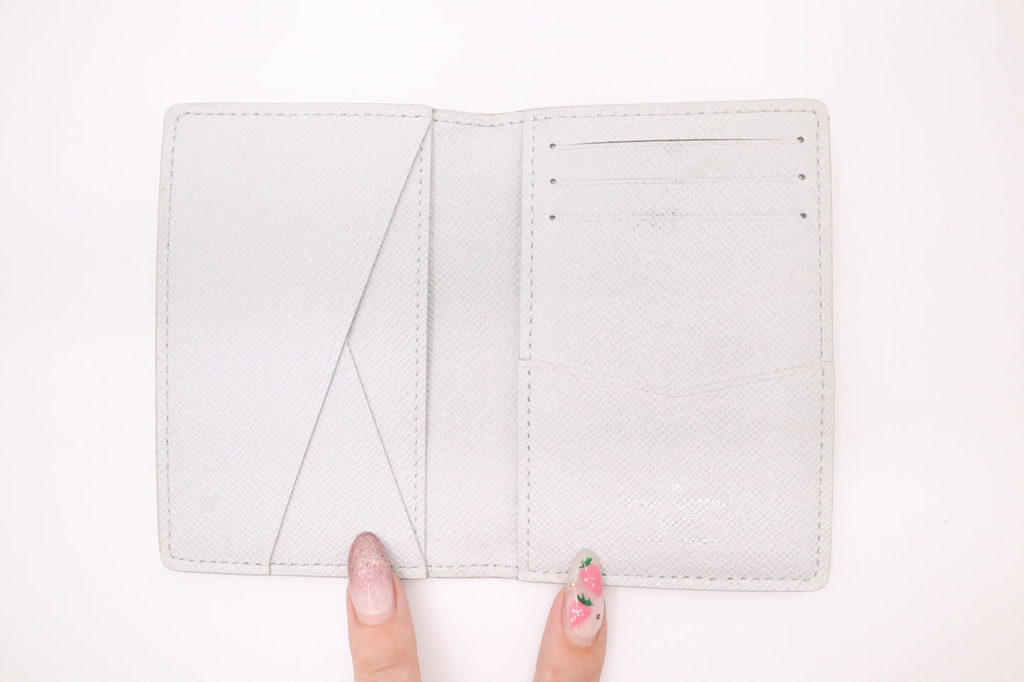 Louis Vuitton Card Case in White Monogram Canvas
