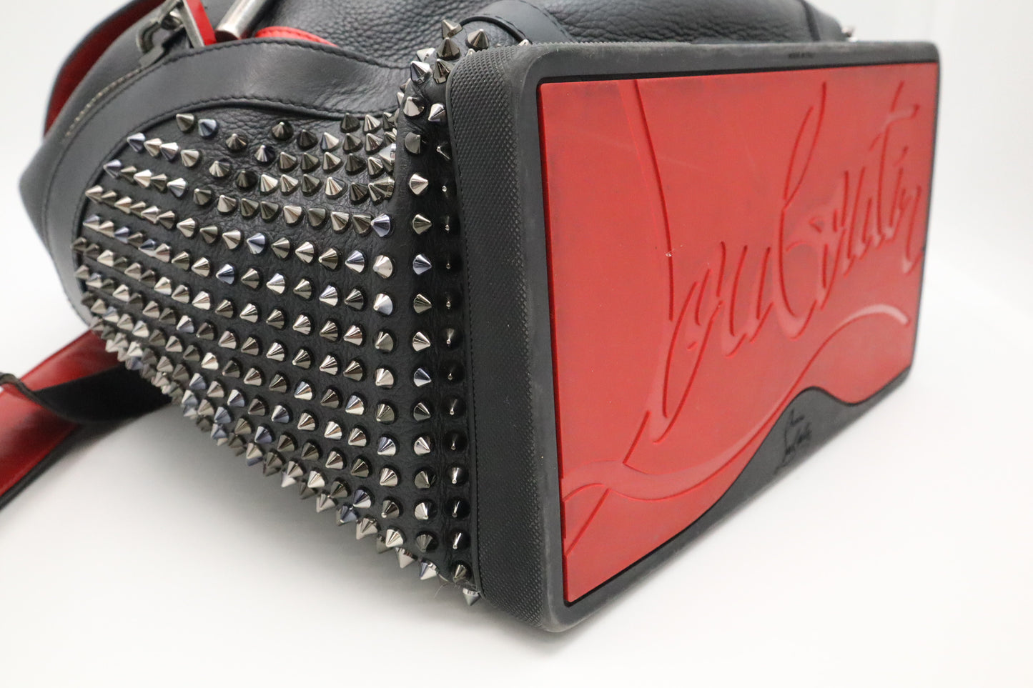 Louboutin Backpack in Black Studded Leather