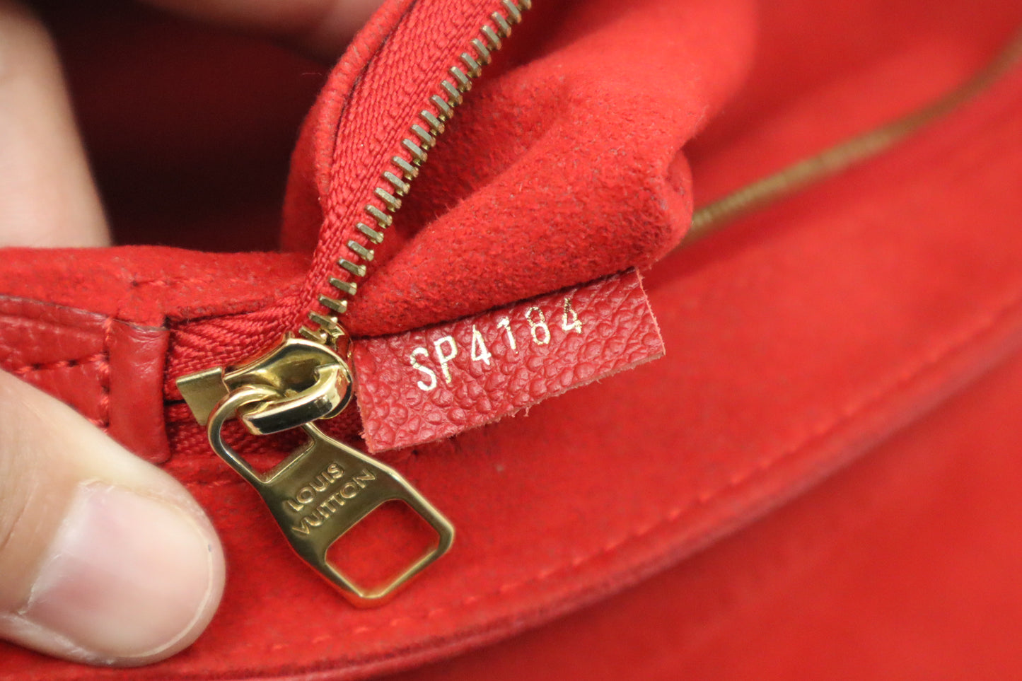 Louis Vuitton Saint Germain PM in Red Empreinte Leather