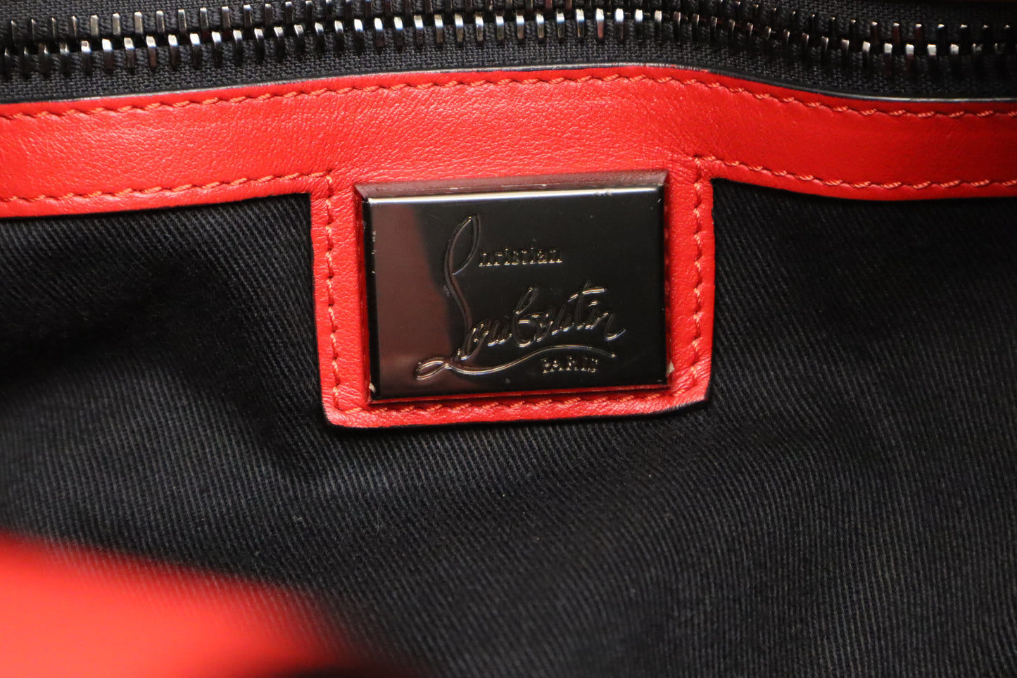 Louboutin Backpack in Black Studded Leather