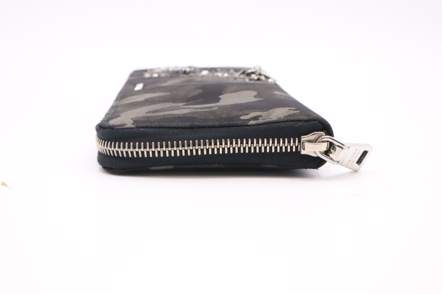 Prada Dragon Long Zippy Wallet in Dark Camouflage Nylon