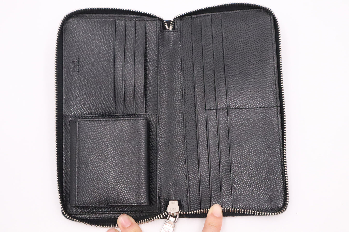 Prada Dragon Long Zippy Wallet in Dark Camouflage Nylon