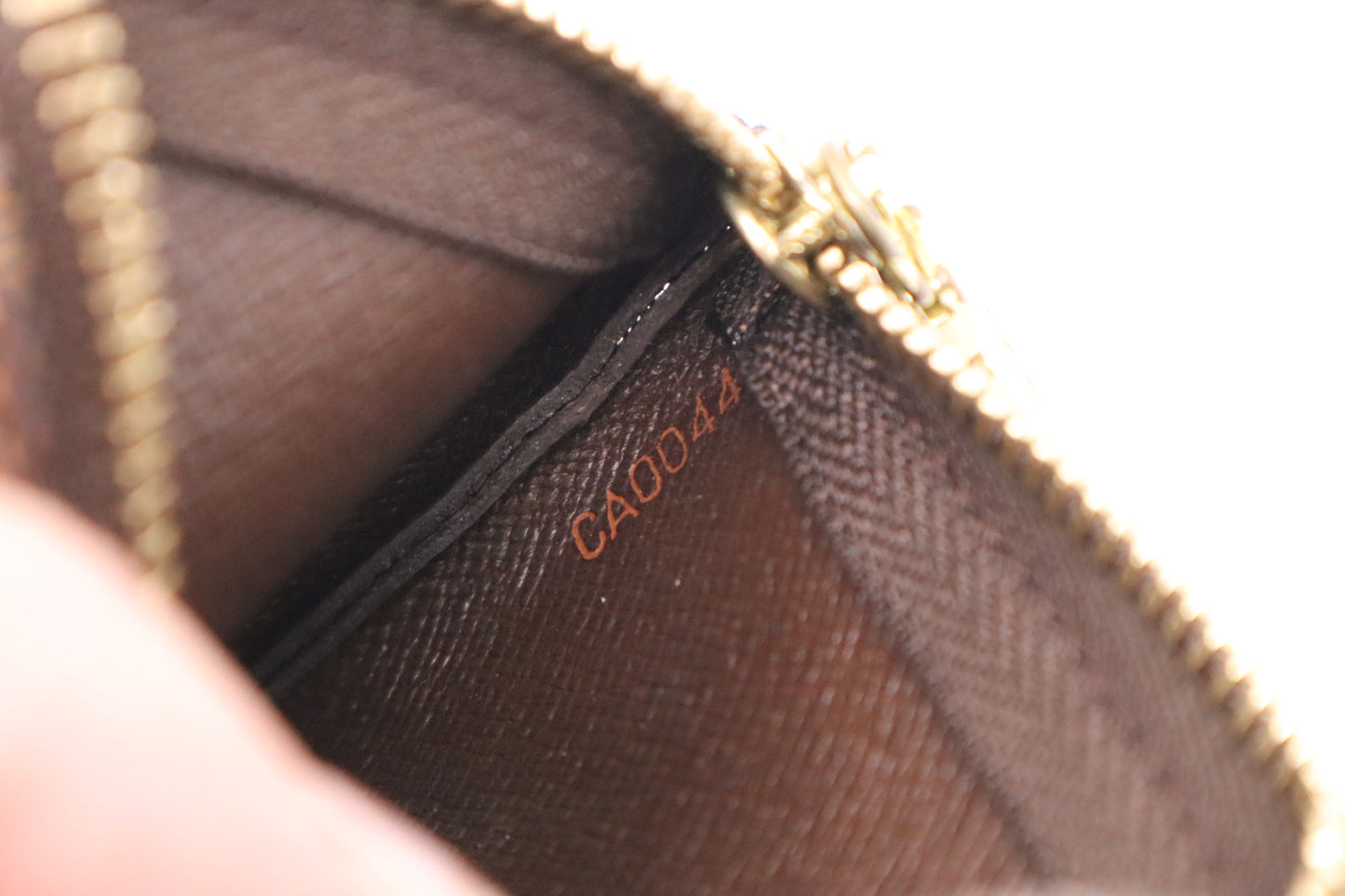 Louis Vuitton Pochette Cles in Damier Ebene Canvas