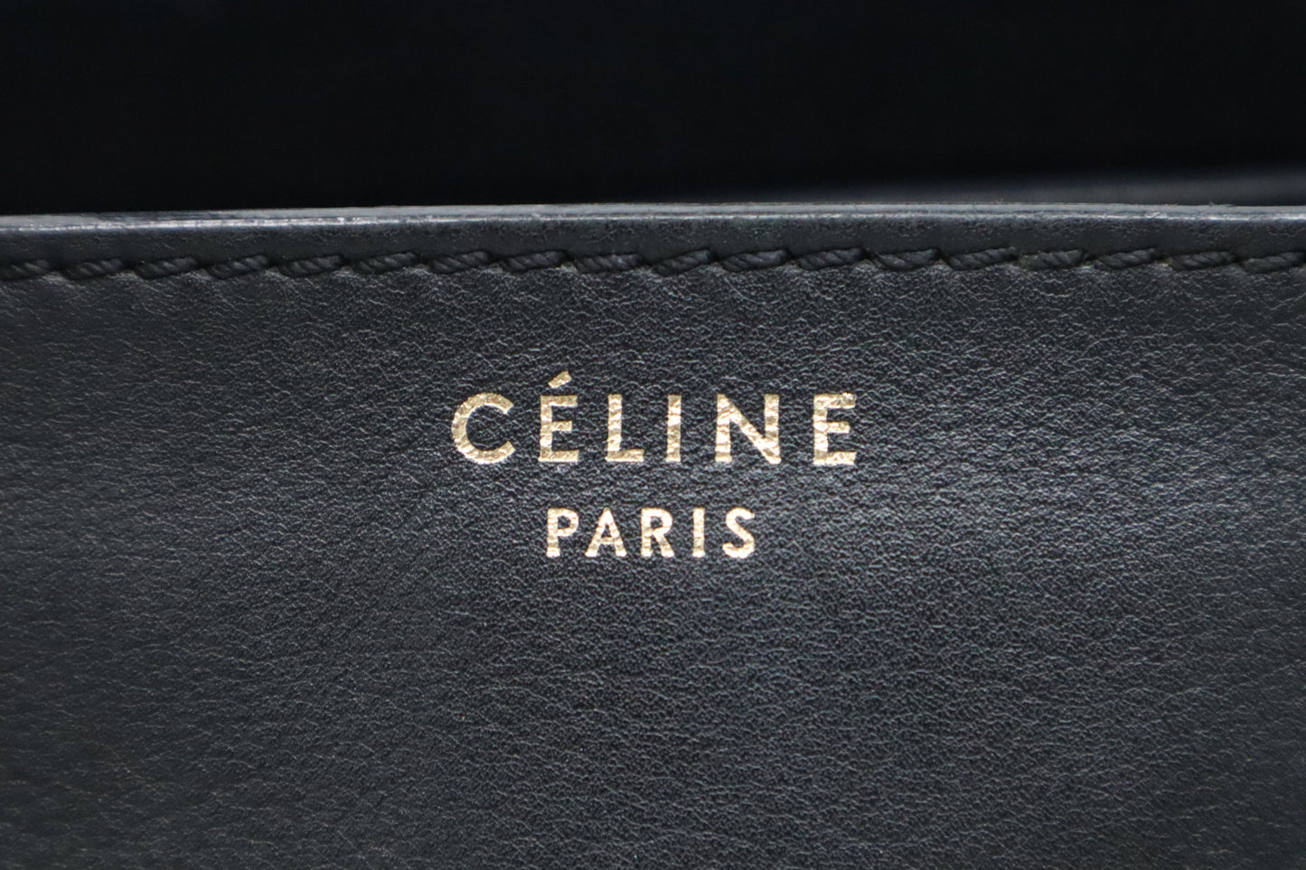 Celine Mini Luggage in Black Leather