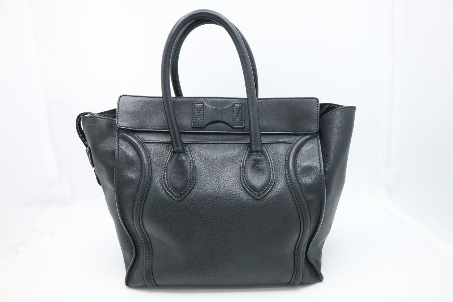 Celine Mini Luggage in Black Leather