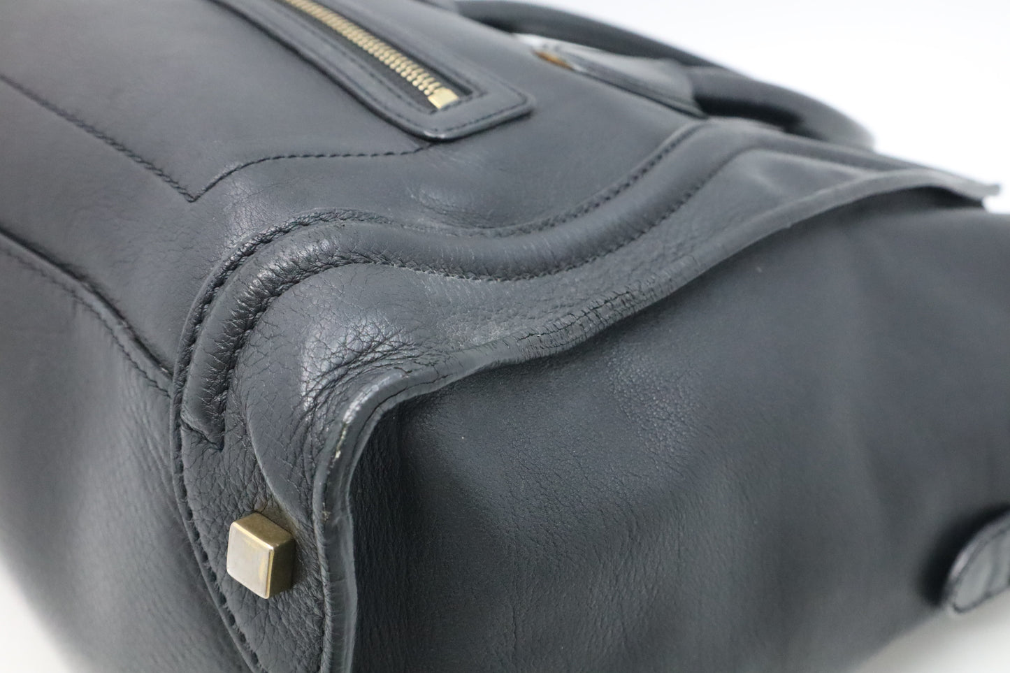 Celine Mini Luggage in Black Leather