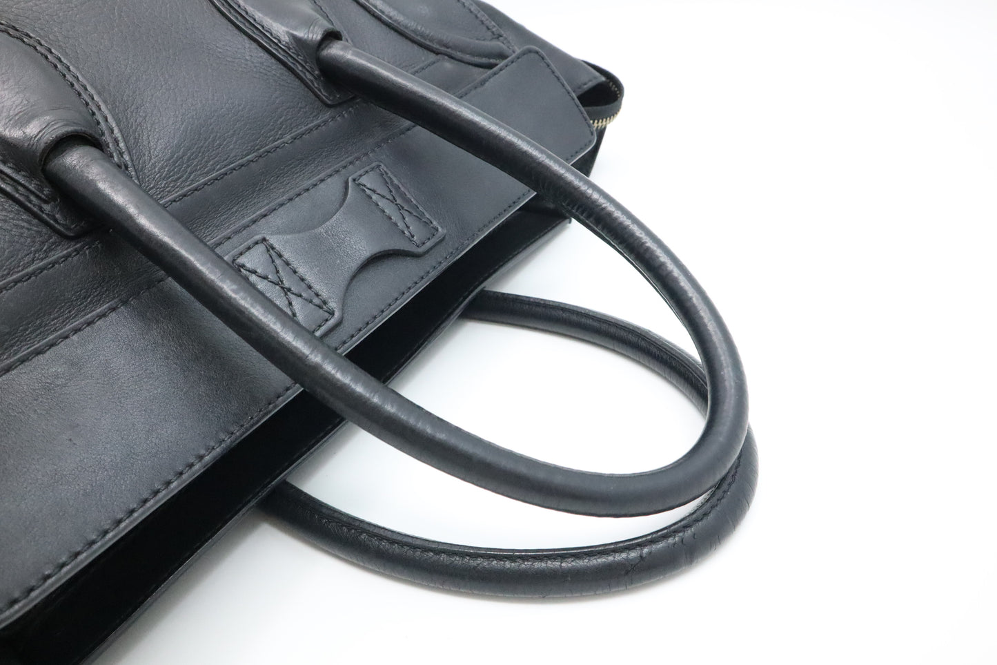 Celine Mini Luggage in Black Leather