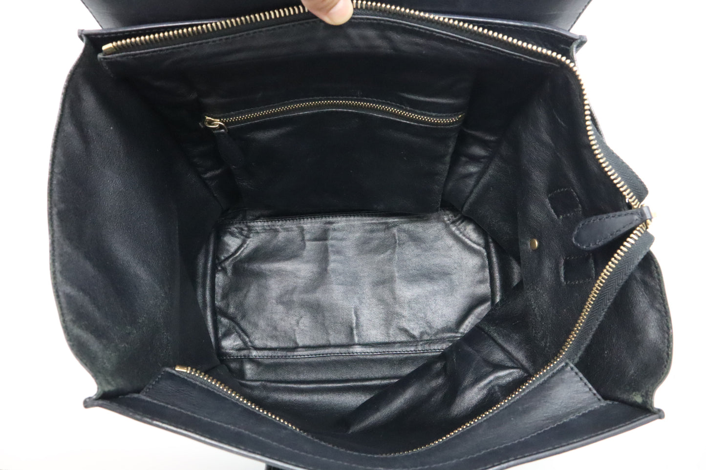 Celine Mini Luggage in Black Leather