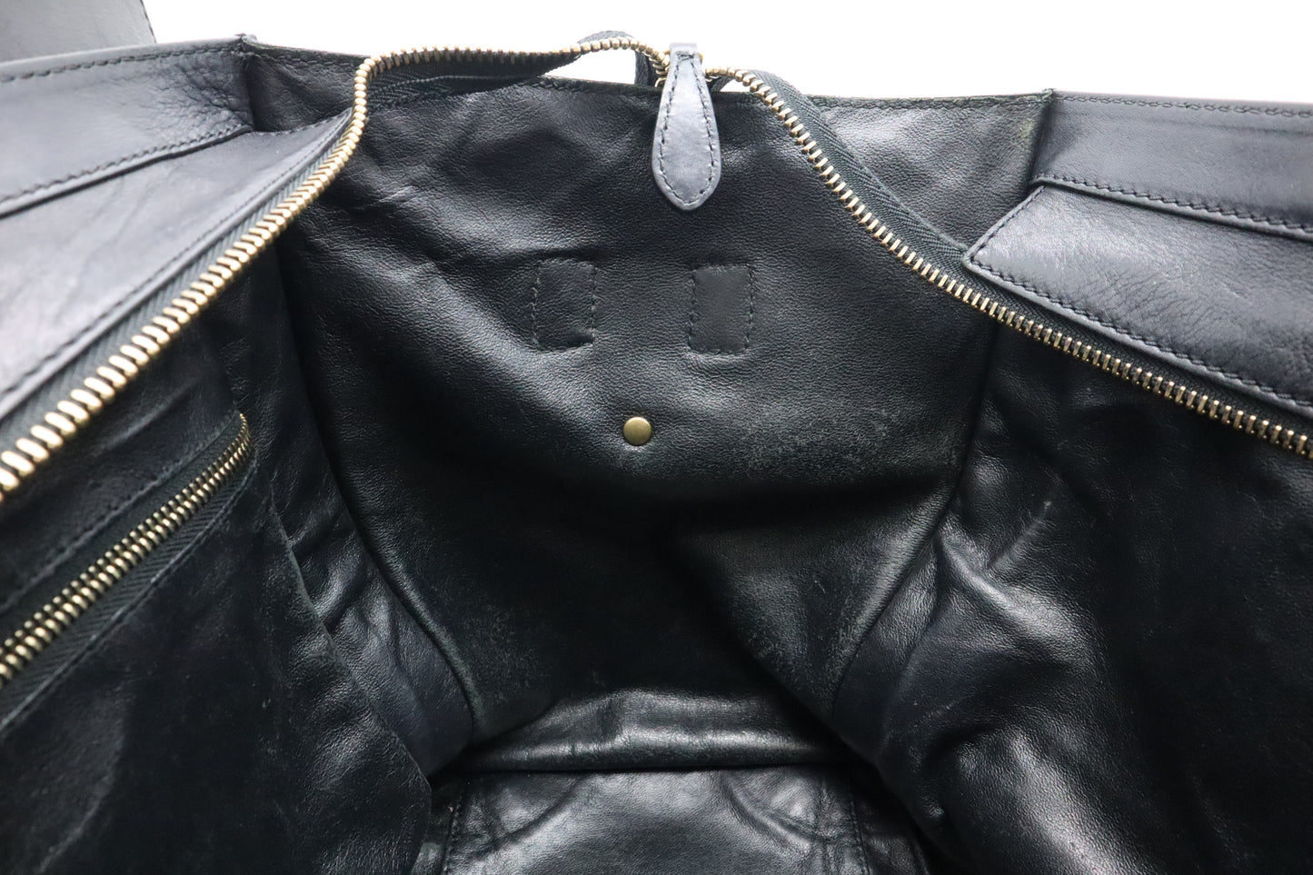 Celine Mini Luggage in Black Leather