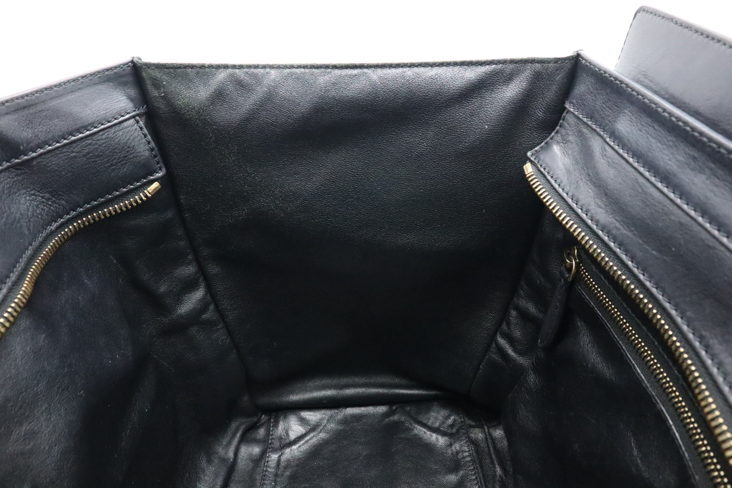 Celine Mini Luggage in Black Leather