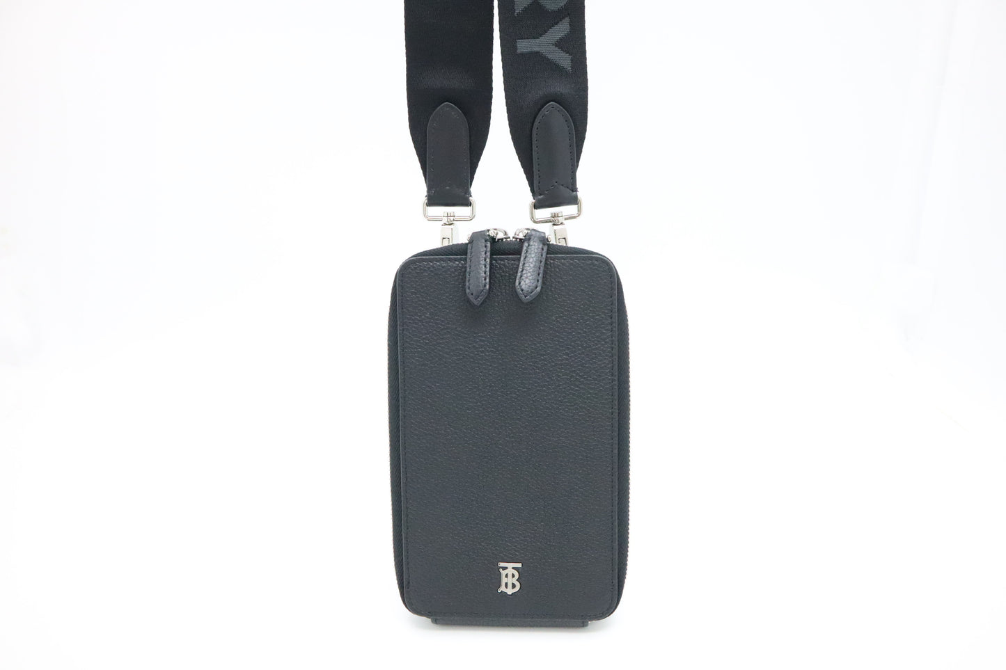 Burberry Phone Bag in Black Leather
