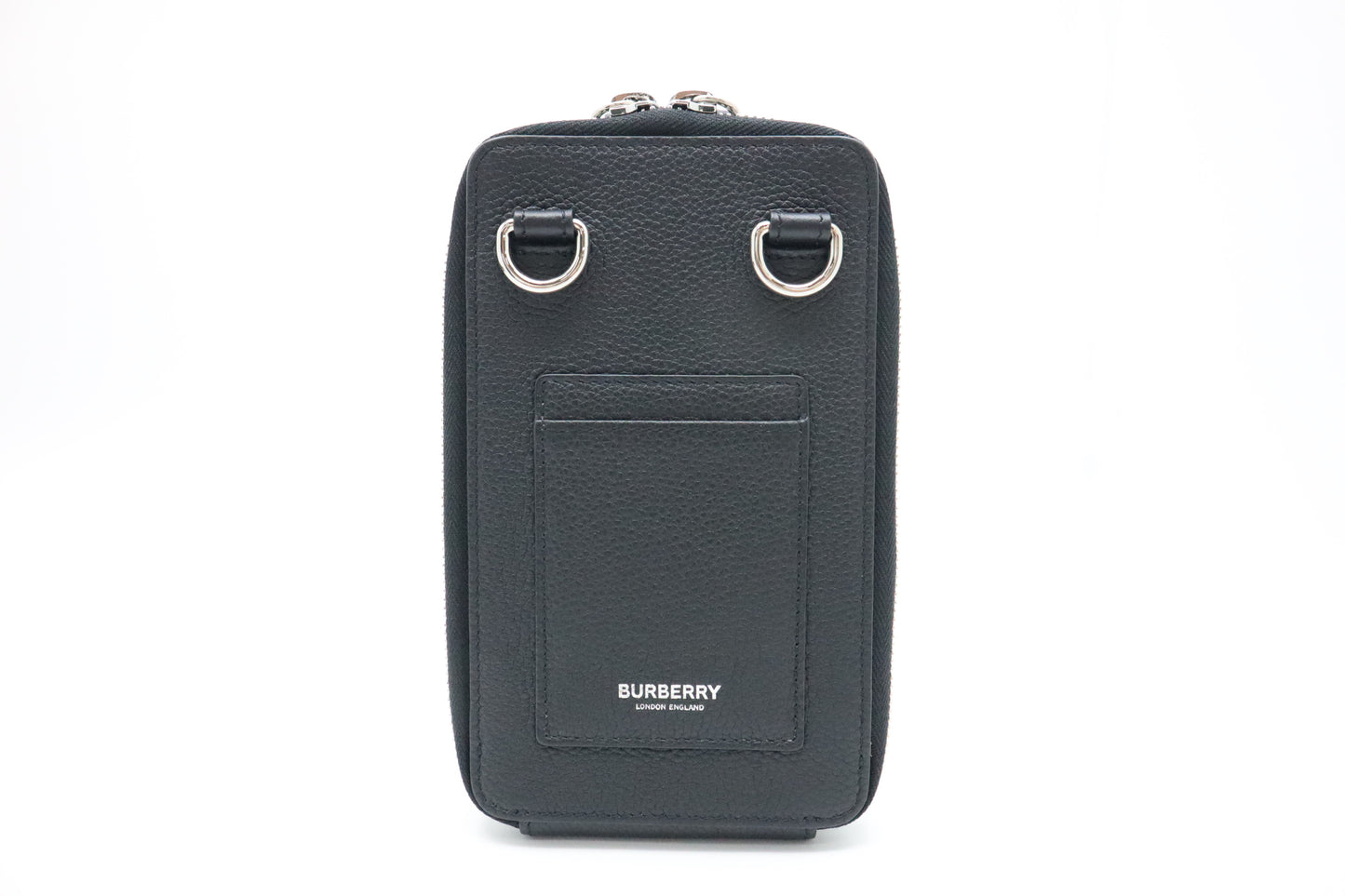 Burberry Phone Bag in Black Leather