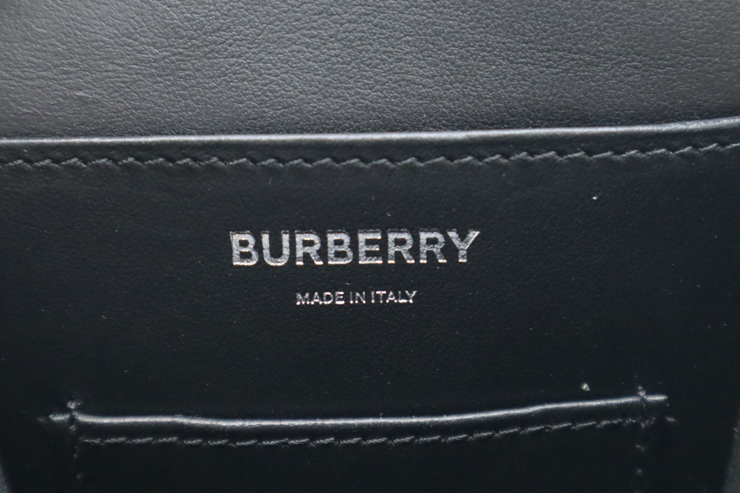 Burberry Phone Bag in Black Leather
