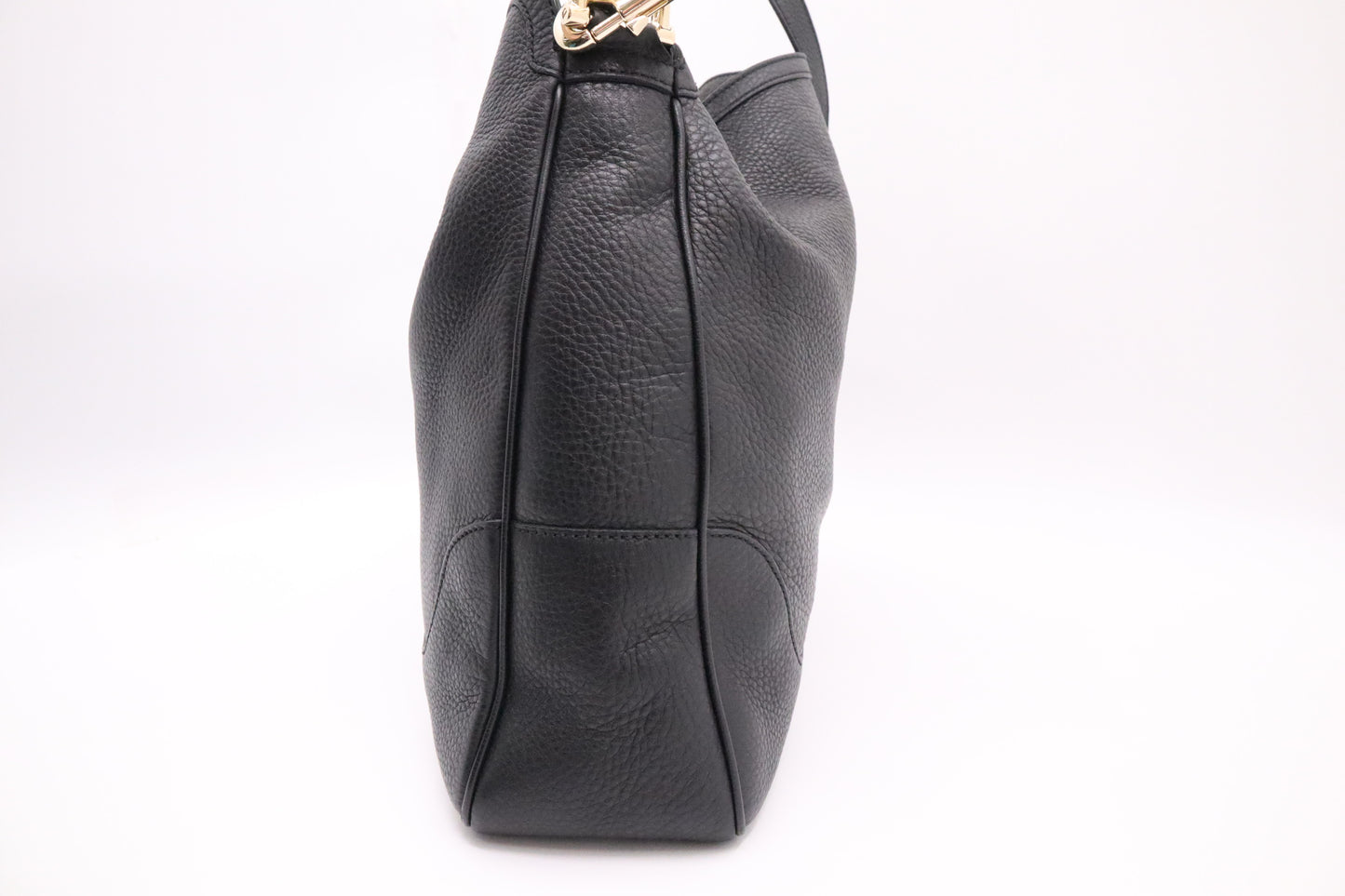Gucci Bamboo 2-Way Tote in Black Leather