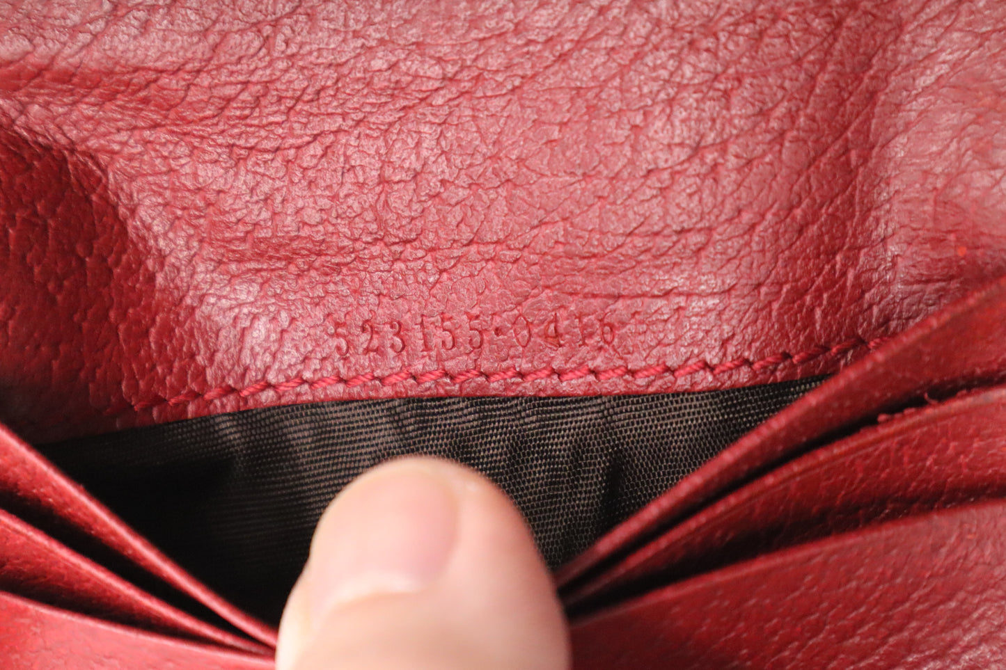 Gucci Flora Card Case Wallet in Red Leather