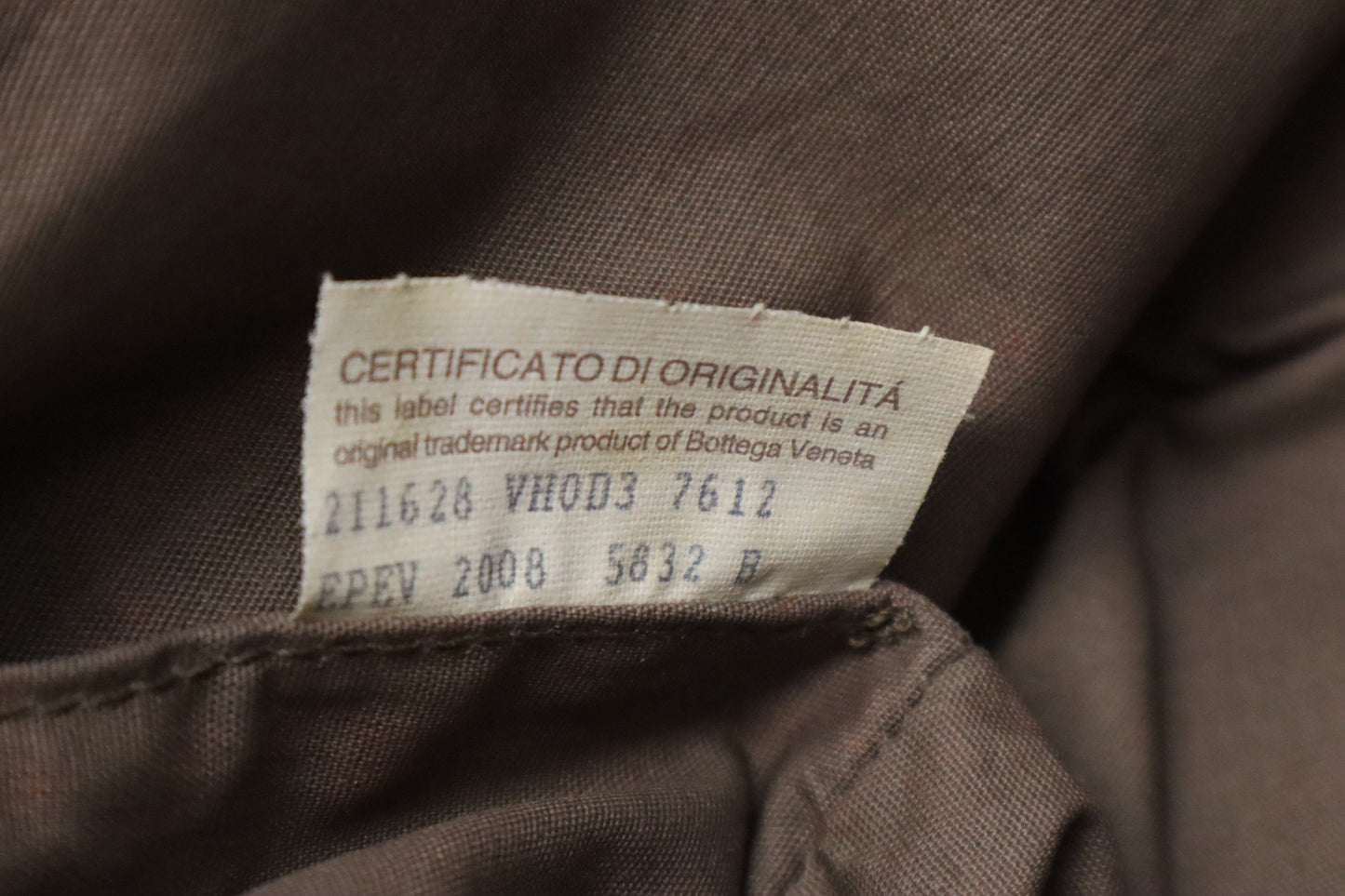 Bottega Pouch in Orange Leather