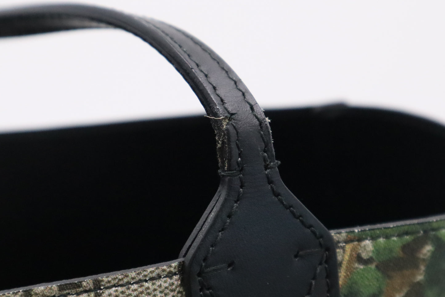 Gucci Reversible Tote in Green Blooms GG Supreme Canvas
