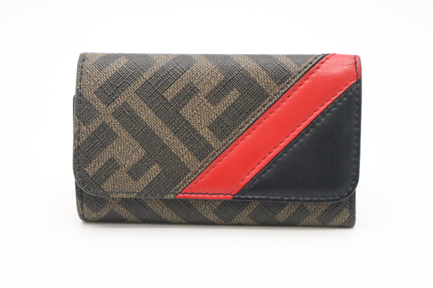 Fendi 6 Ring Key Case in Zucca Canvas