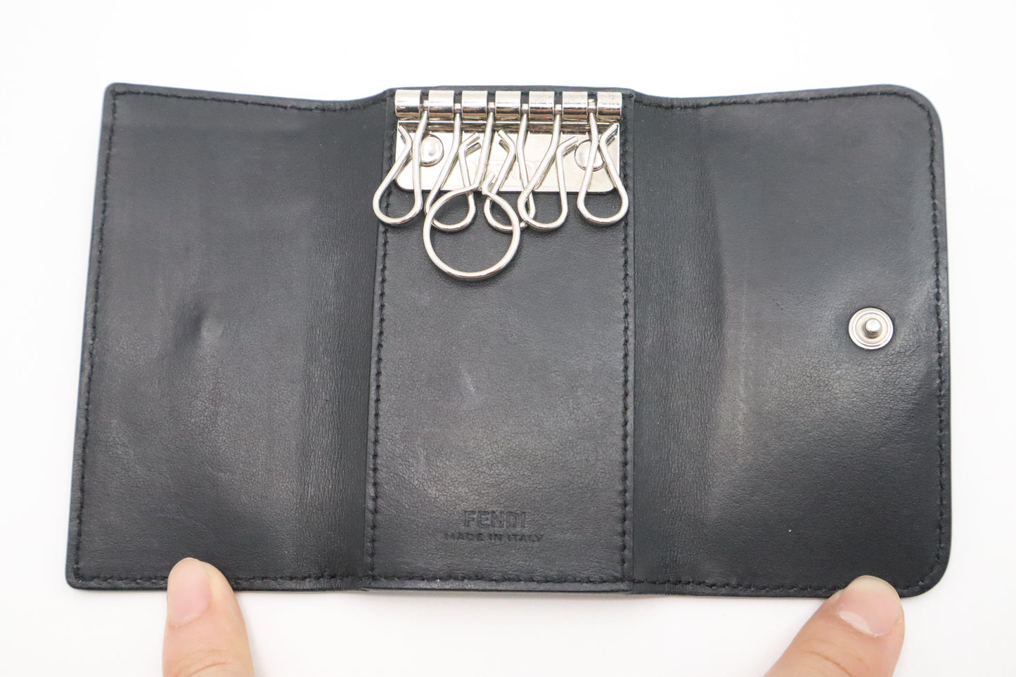 Fendi 6 Ring Key Case in Zucca Canvas