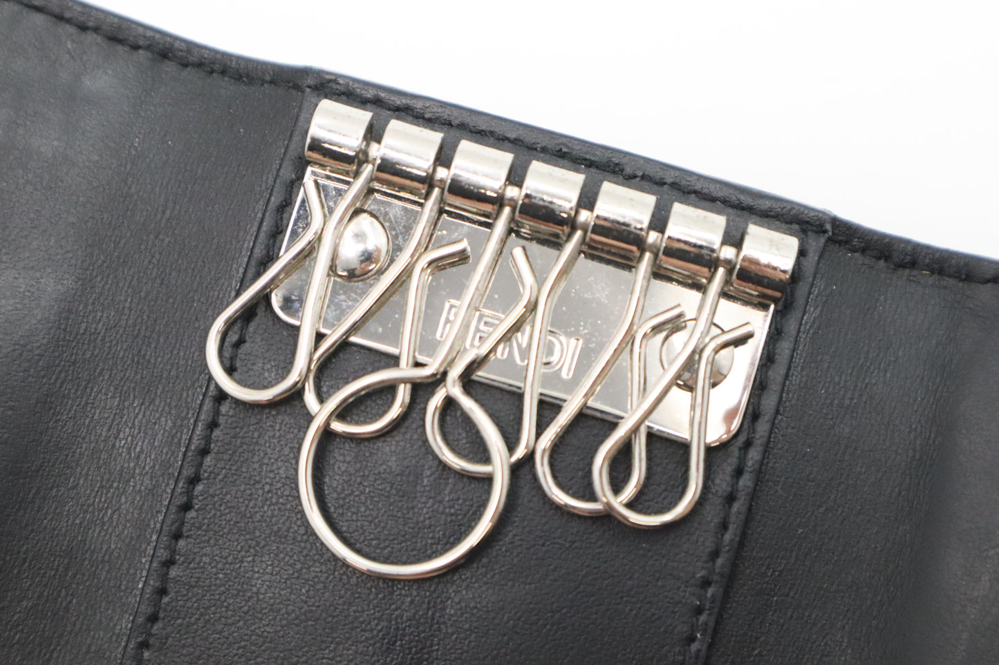 Fendi 6 Ring Key Case in Zucca Canvas