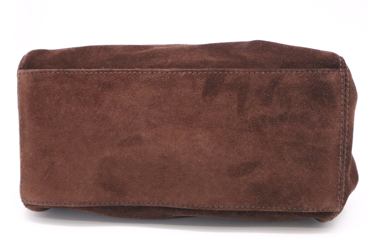 Chanel Tote Bag in Brown Suede Leather