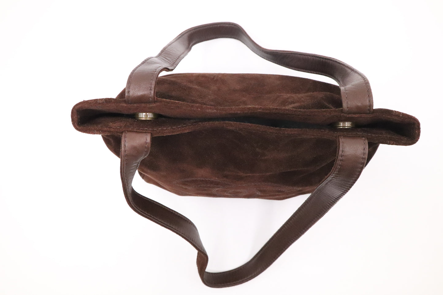 Chanel Tote Bag in Brown Suede Leather