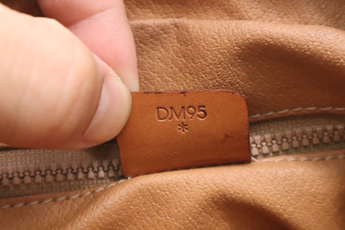 Celine Wrist Pouch in Brown Macadam Canvas