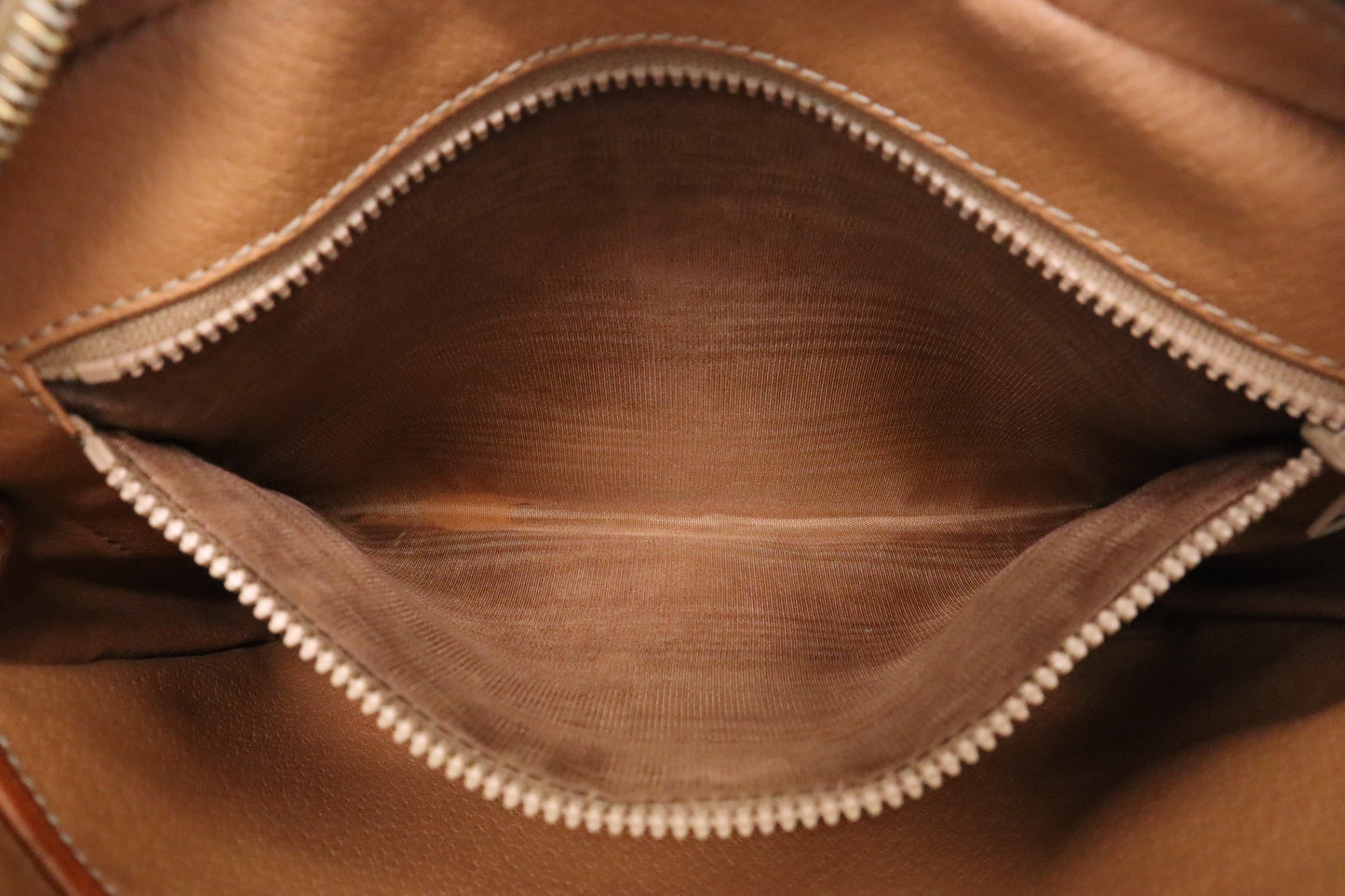 Celine Wrist Pouch in Brown Macadam Canvas
