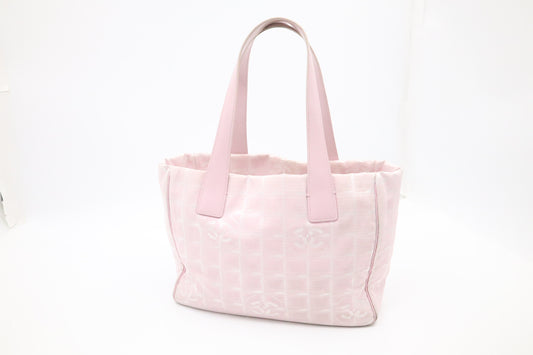 Chanel New Travel Line Tote in Pink Canvas