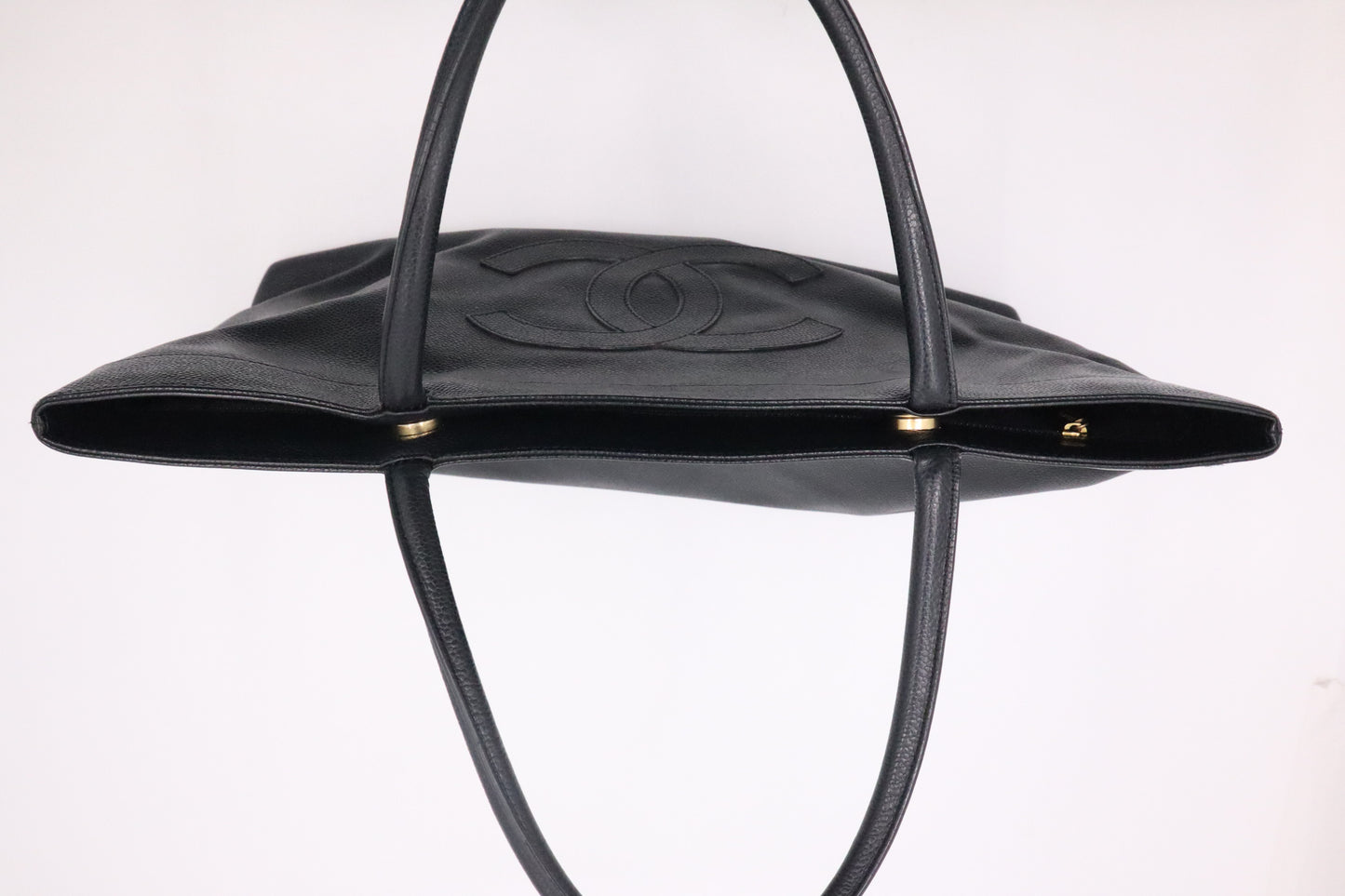 Chanel Tote in Black Caviar Leather