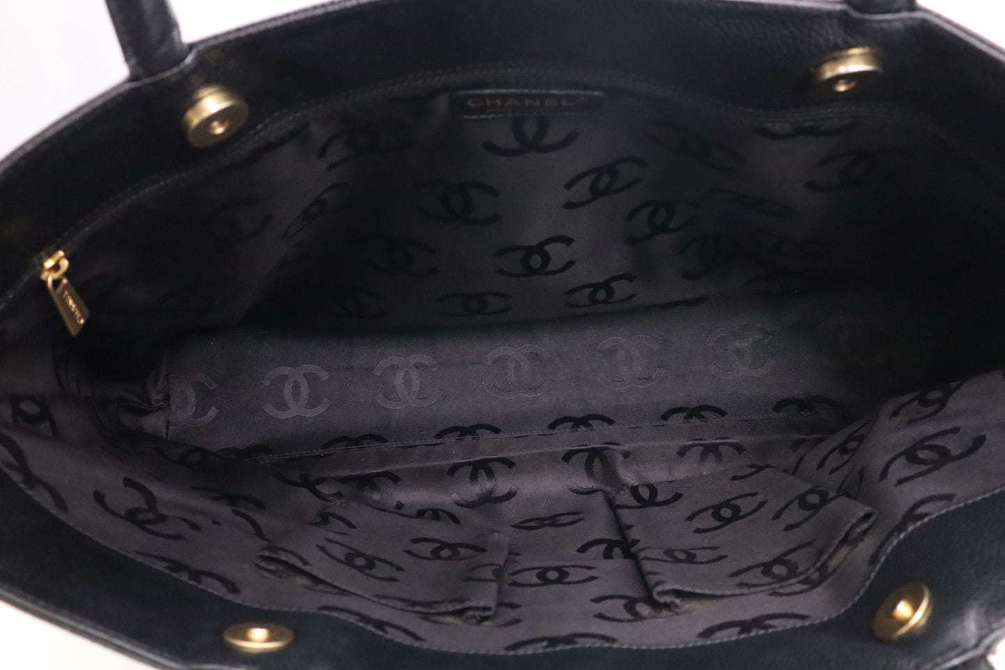 Chanel Tote in Black Caviar Leather