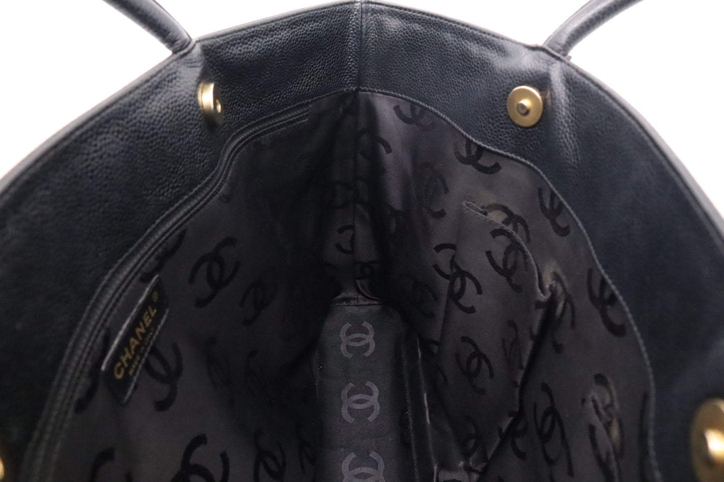 Chanel Tote in Black Caviar Leather