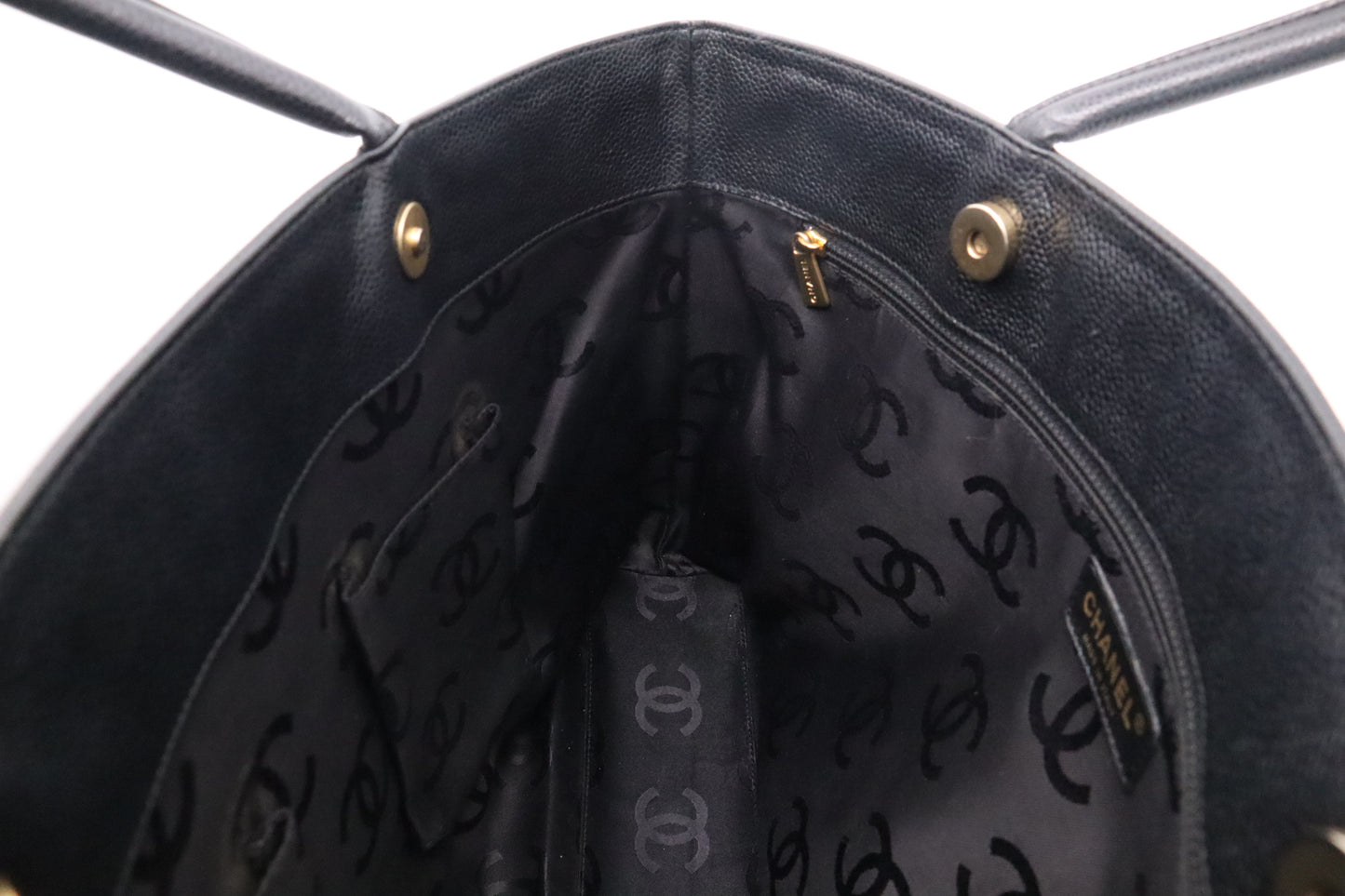 Chanel Tote in Black Caviar Leather