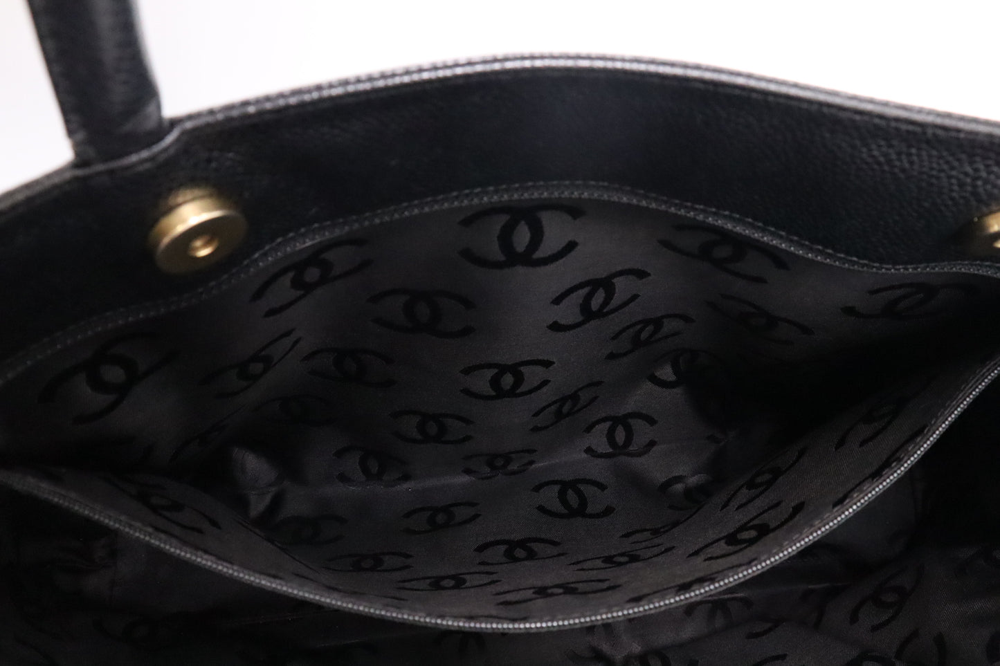 Chanel Tote in Black Caviar Leather
