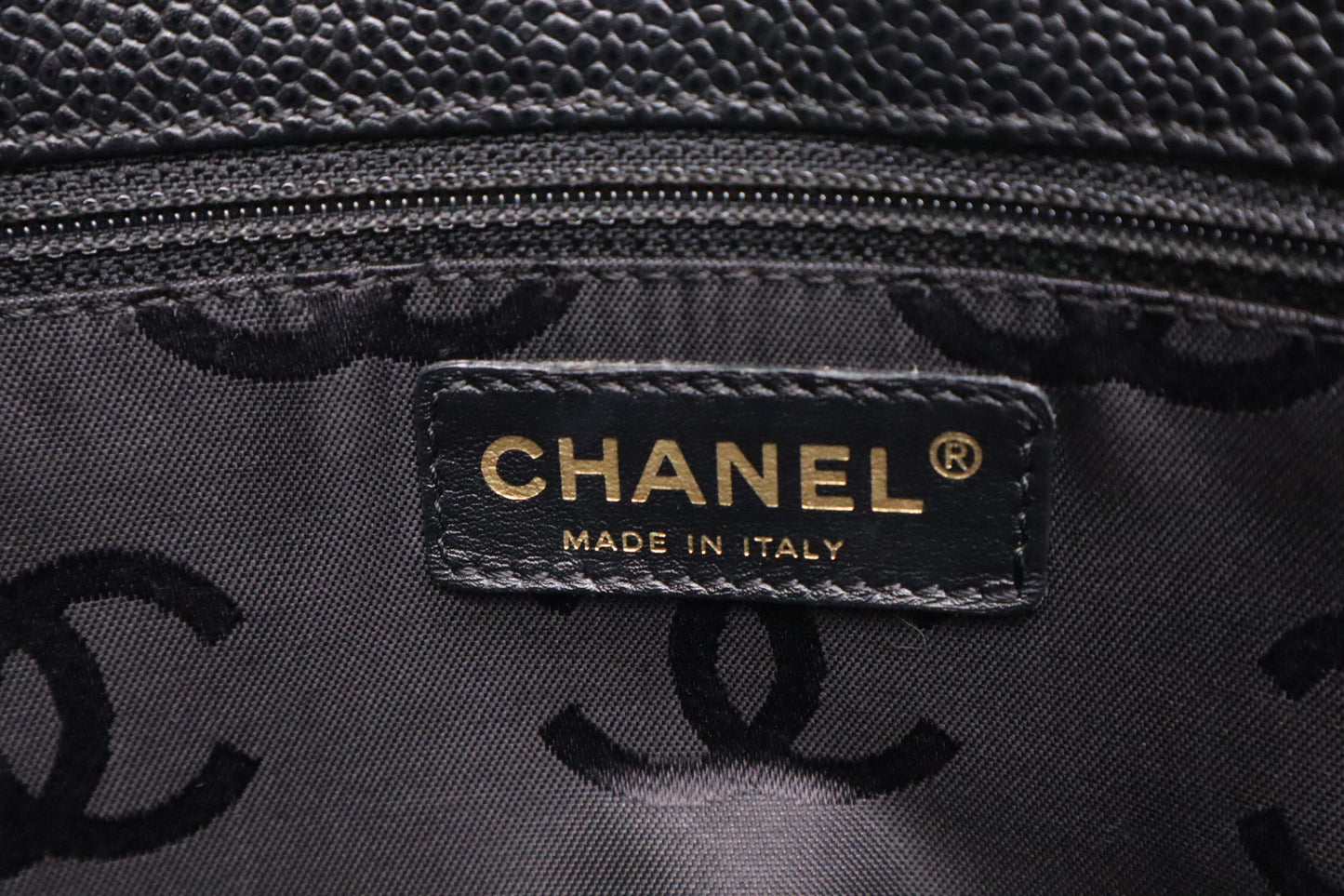 Chanel Tote in Black Caviar Leather