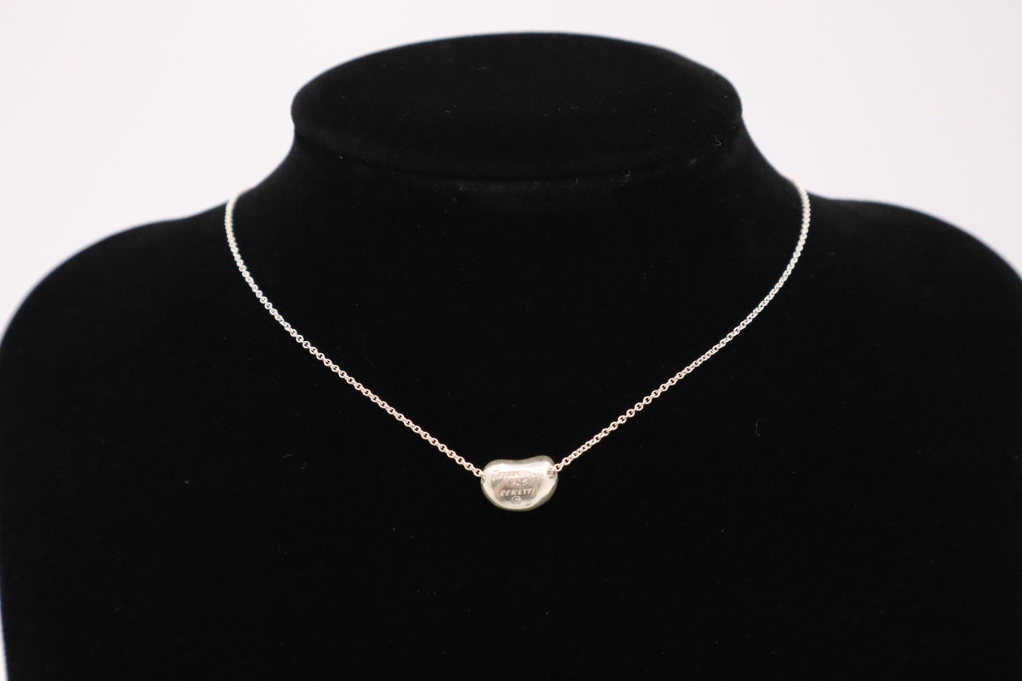 Tiffany & Co. Small Bean Necklace in Sterling Silver