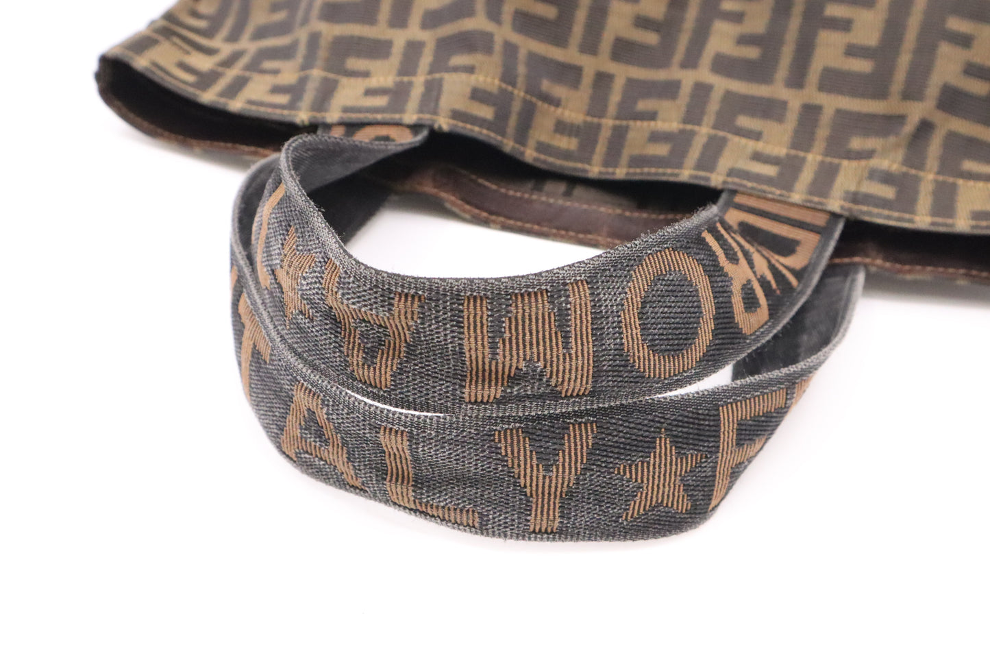 Fendi Folding Tote in Zucca Canvas